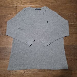 Polo Ralph Lauren Mens Waffle Knit Thermal Gray Cotton Shirt Size 3XLT Preppy